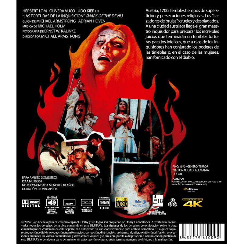 Las Torturas De La Inquisici&oacute;n [blu-ray] (1970)... image number null