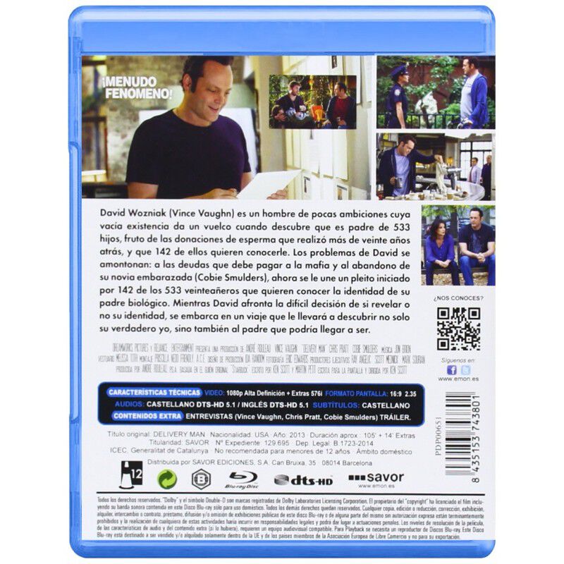 &iexcl;Menudo Fen&oacute;meno! [Blu-ray] (2013) Delivery Man image number null