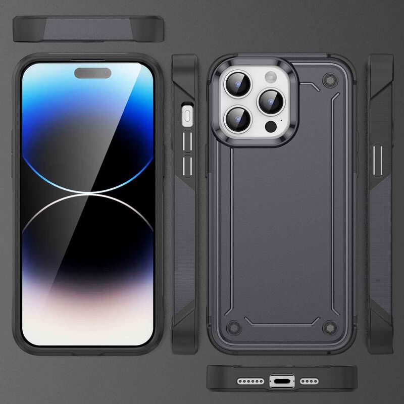 Funda Tekku Tough Cover Para Iphone 15 Pro Negr... image number null
