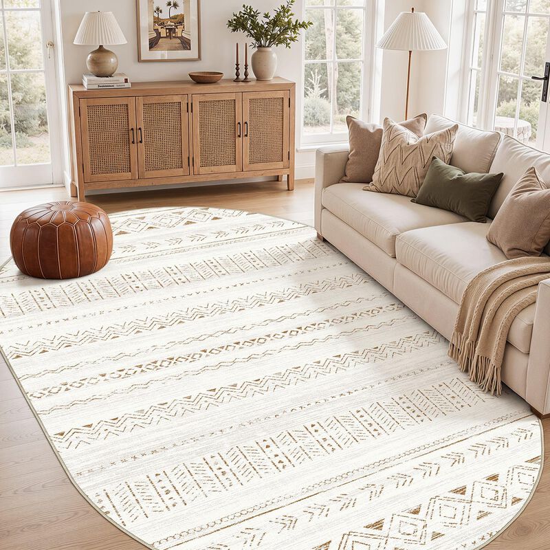 Alfombra Ovalada Boho Lavable Cotiled 140 &times; 180... image number null