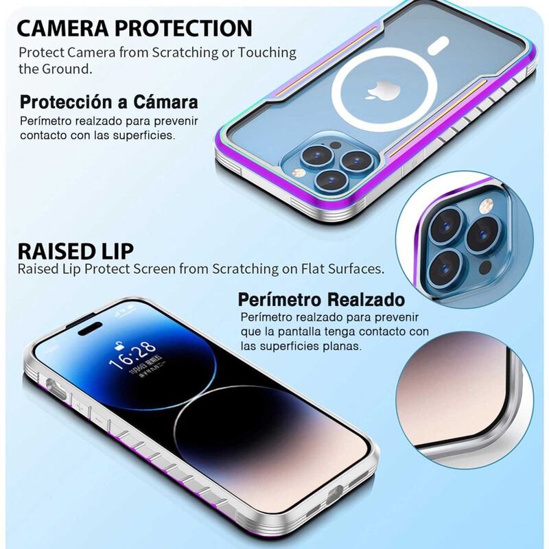 Funda Tekku Metal Mag Para Iphone 15 Pro Max image number null