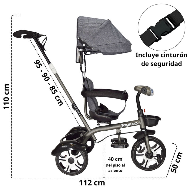 Triciclo para Niños Evolutivo Asiento Giratorio... image number null