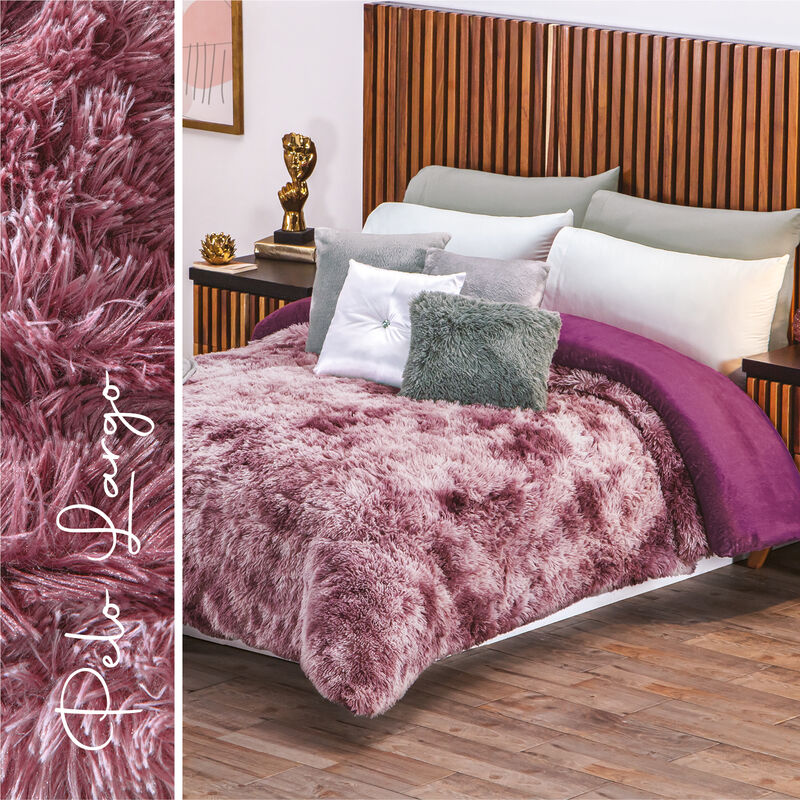 COBERTOR SHAGGY PACHICALIENTITO UVA MAT/IND image number null