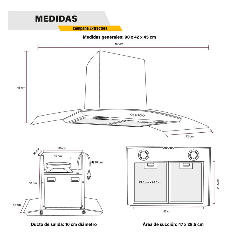 Kit Parrilla 5 Quemadores Vidrio Templado Campa... image number null