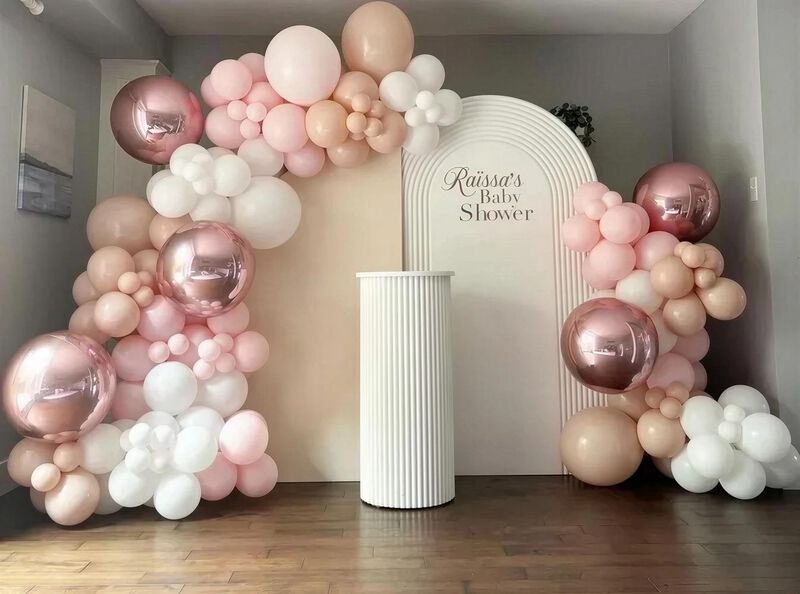 Globos Joyfloat 60 Piezas 30 cm Rosa Y Blanco image number null
