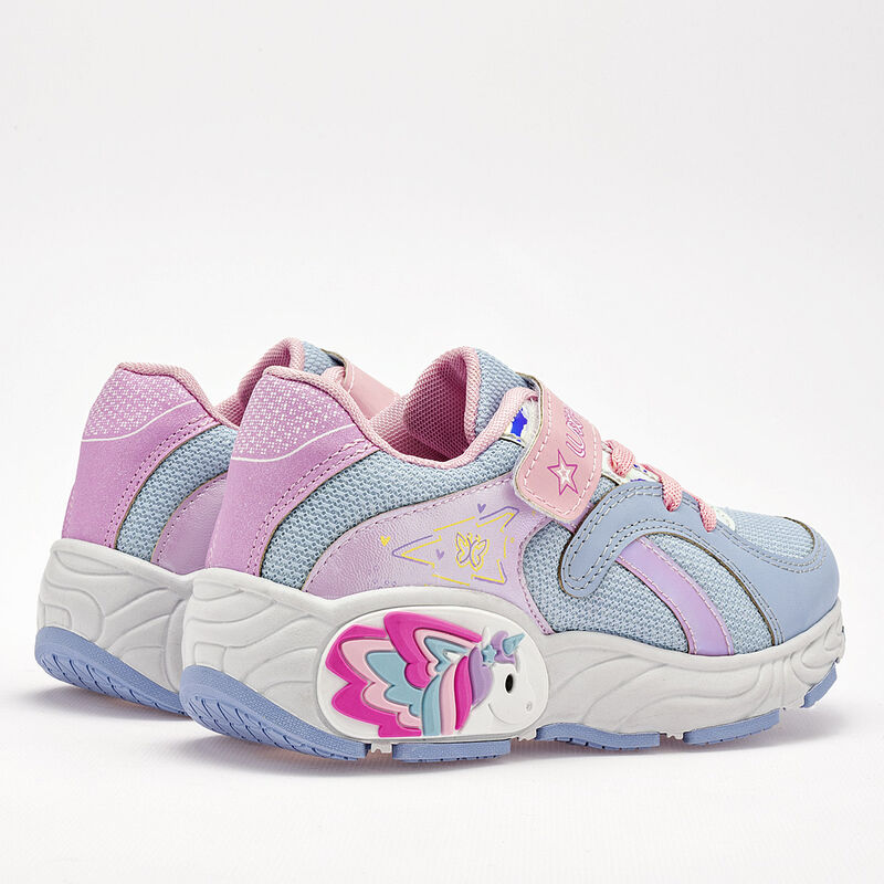 Lux-10 Tenis urbano para ni&ntilde;a azul rosa image number null