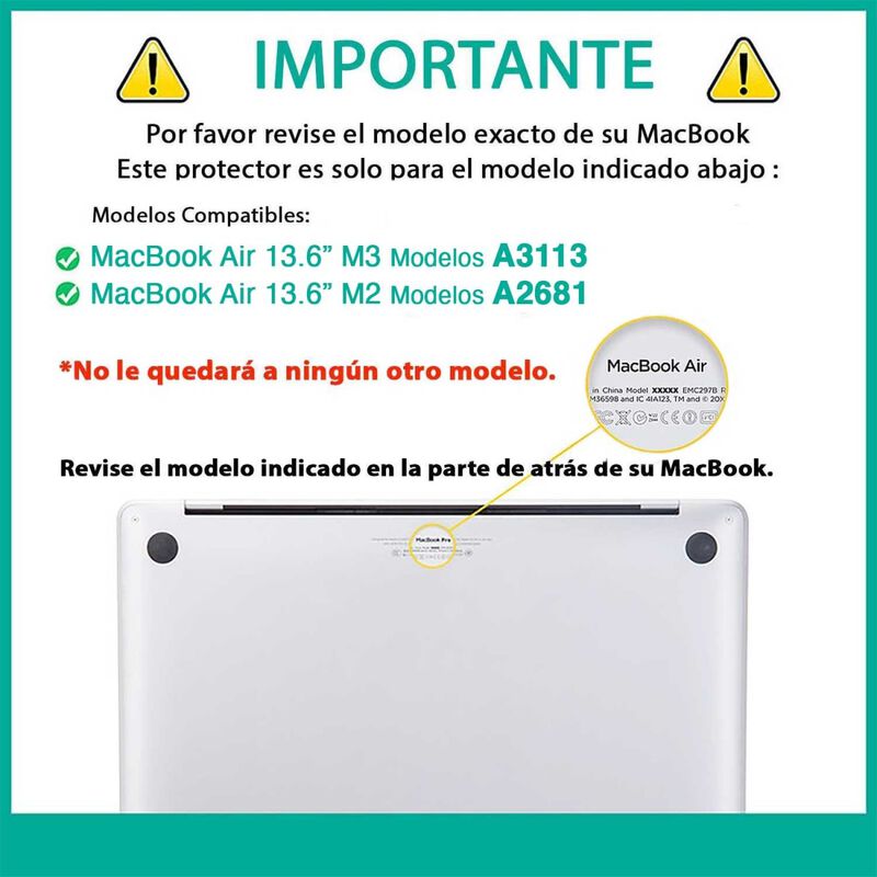 Funda Techprotectus Para Macbook Air 13 M2 M3 R... image number null