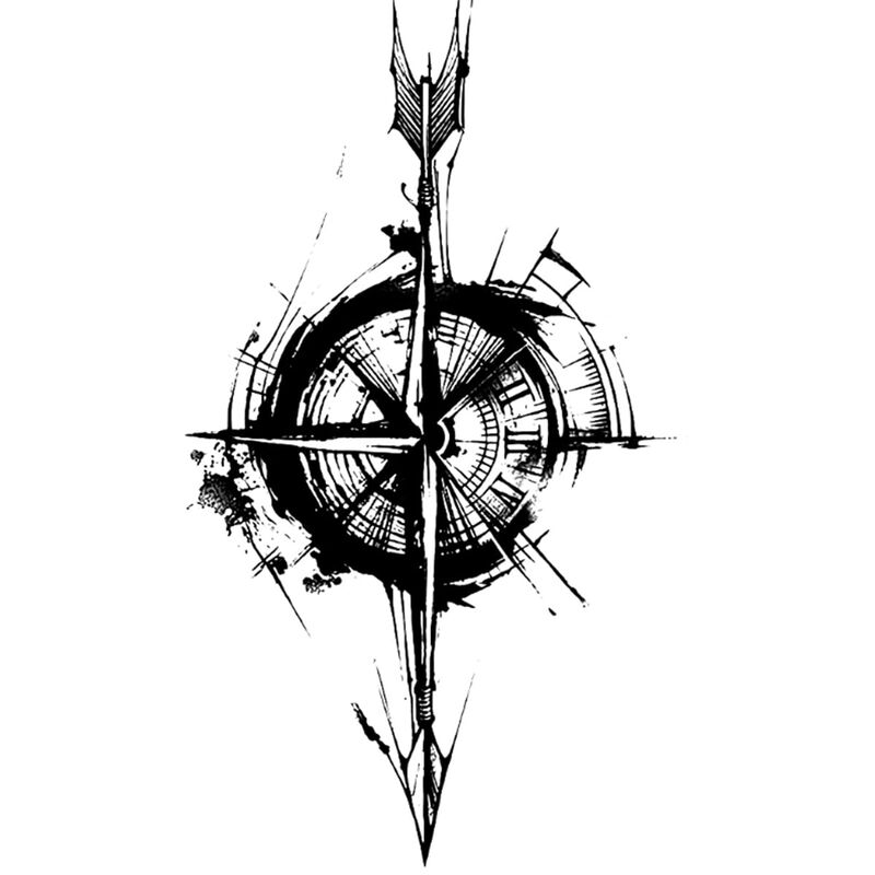 Inkartlink 2 Hojas De Tatuaje Temporal Con Dise... image number null