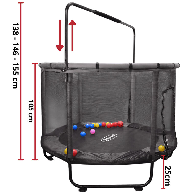 Trampol&iacute;n Infantil 140 Cm 55 Pulgadas Parque De... image number null