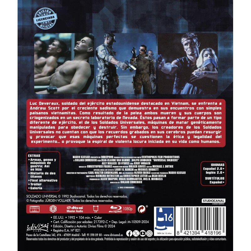 Soldado Universal [Blu-ray] (1992) Universal So... image number null