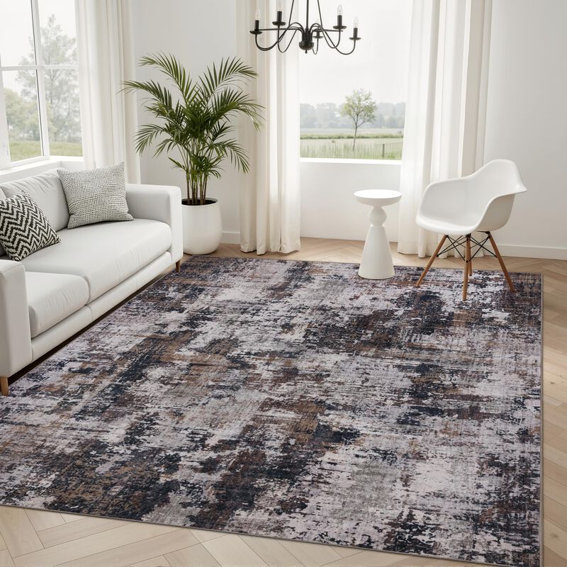 Alfombra Sasttie 152x229 Cm Lavable Abstracta N... image number null