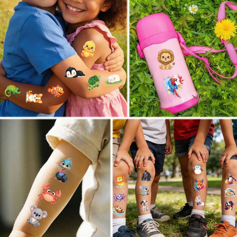 Tatuajes Temporales Databa 120 Piezas - Animale... image number null