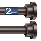 Barra De Cortina Enjoybasics 81‑168 cm Bronce &ndash; Pack De 2