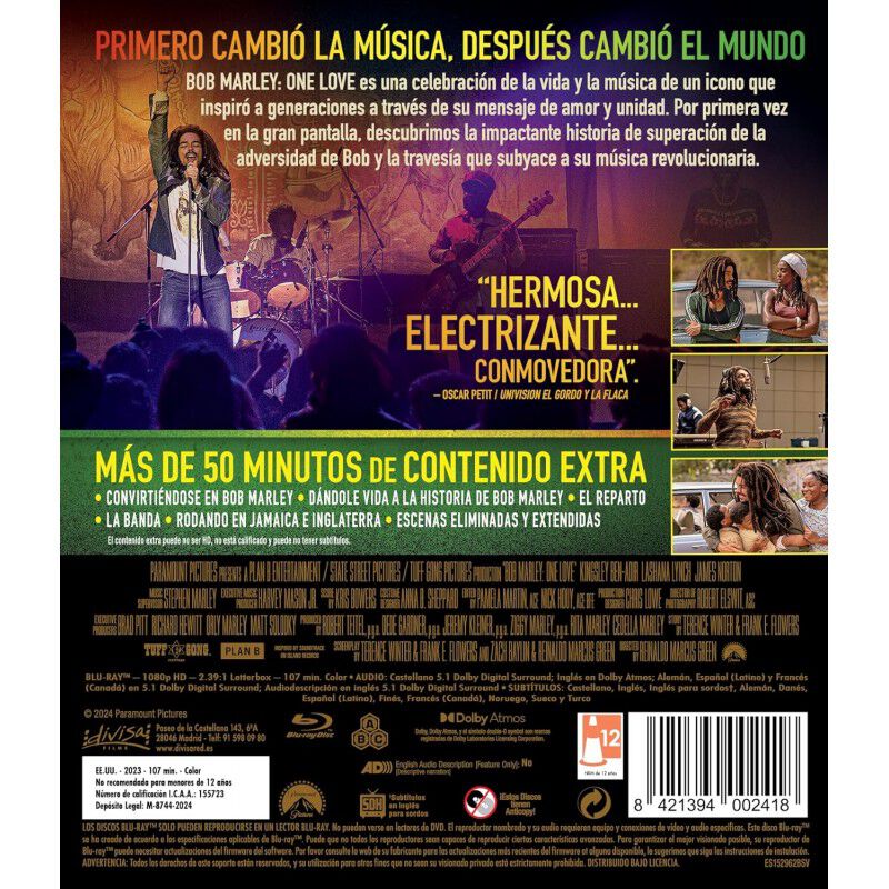 Bob Marley: One Love [Blu-ray] (2024) image number null