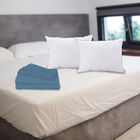 Sábanas Matrimonial Spring Air Azul + 2 Almohadas Dicasa One