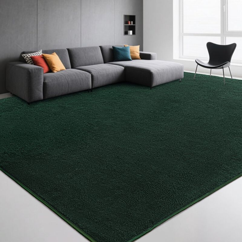 Alfombra Aafkk 244x305 Cm Verde Oscuro Con Espu... image number null