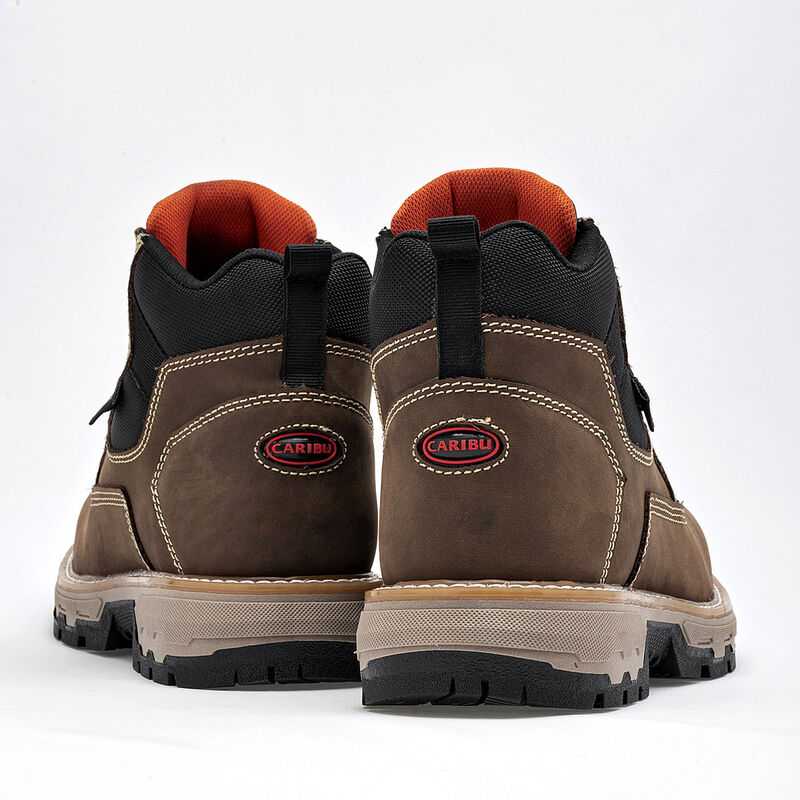 Caribu Zapato industrial para hombre caf&eacute; negro... image number null