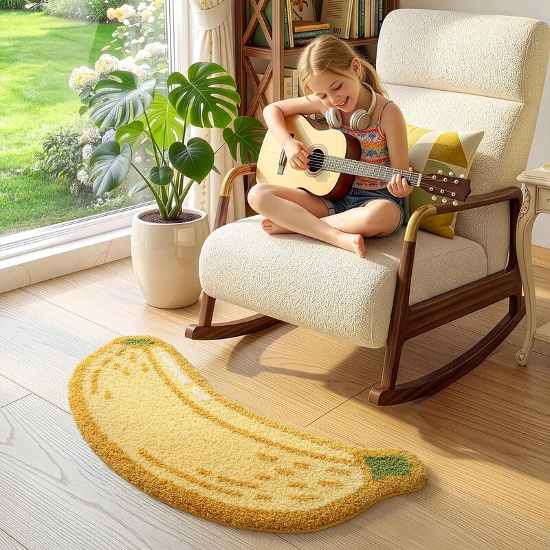 Alfombra De Ba&ntilde;o Lumi 47 cm X 99 cm Banana Anti... image number null