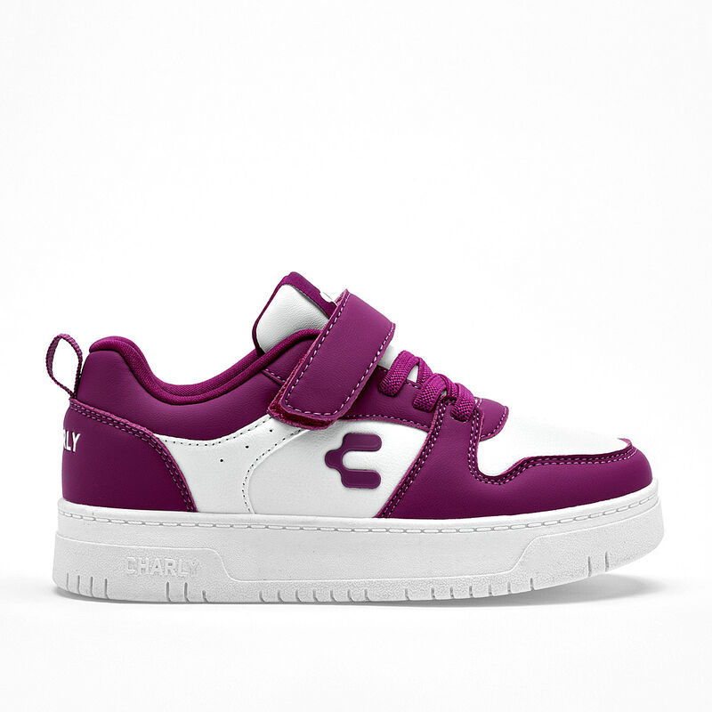Charly tenis urbano para ni&ntilde;a fucsia blanco cod... image number null