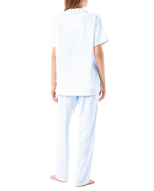 Pijama Plumeti y Rayas Azul image number null