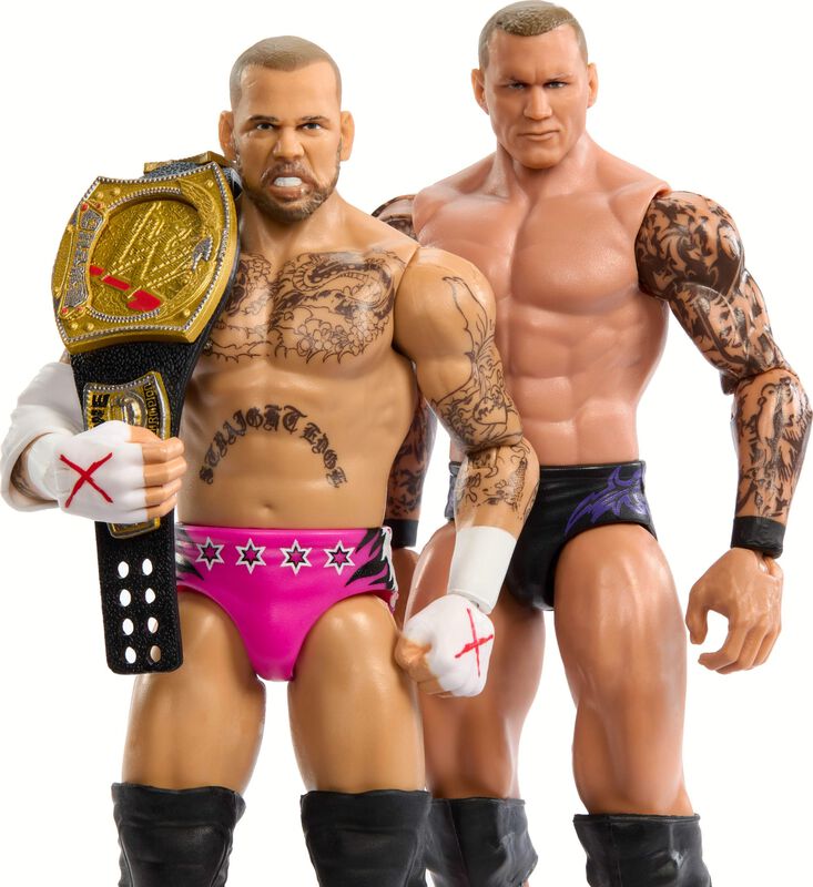 Pack De 2 Figuras De Acci&oacute;n Mattel Wwe Main Eve... image number null