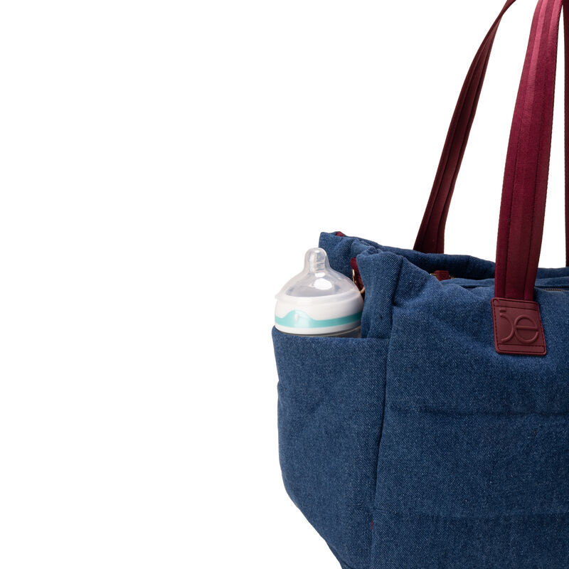 Pa&ntilde;alera Duffle Bag Mediana Con Rubber Color Az... image number null