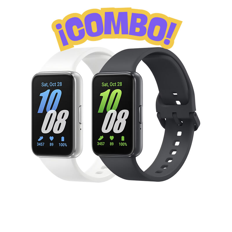 Combo Samsung Smartwatch Fit3 Negro + Plata image number null