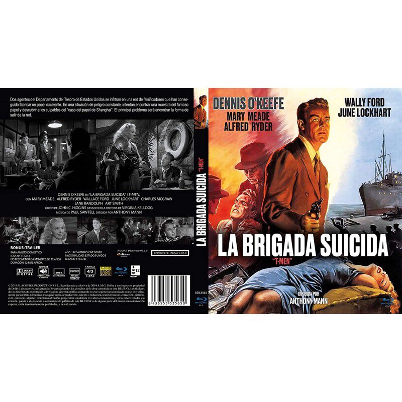 La Brigada Suicida Bdr 1947 T-men [blu-ray] image number null