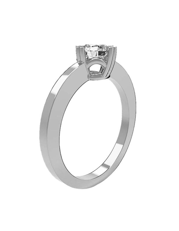 Anillo de Compromiso de 14K con Diamante de Lab... image number null