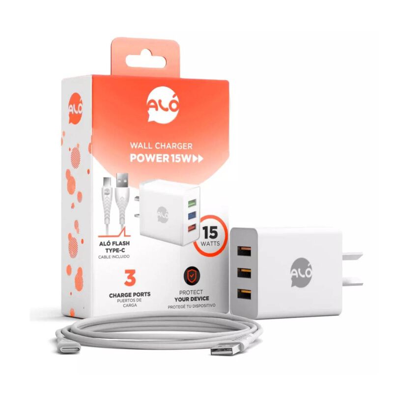 Cargador de Pared Alo Blanco – 15W de Potencia ... image number null