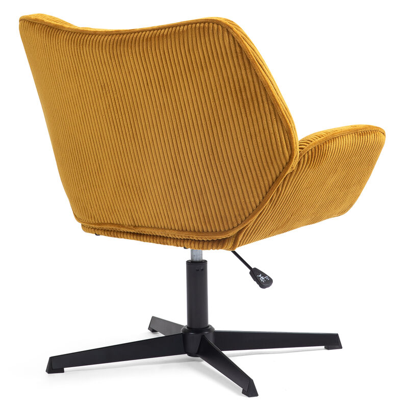 Silla Giratoria Ajustable Con Brazos, Tela Pana... image number null
