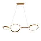 L&aacute;mpara Colgante LED 4 Anillos 33 W, 1.50 m de Altura, Luz C&aacute;lida Brillante, No atenuable, LED Integrado