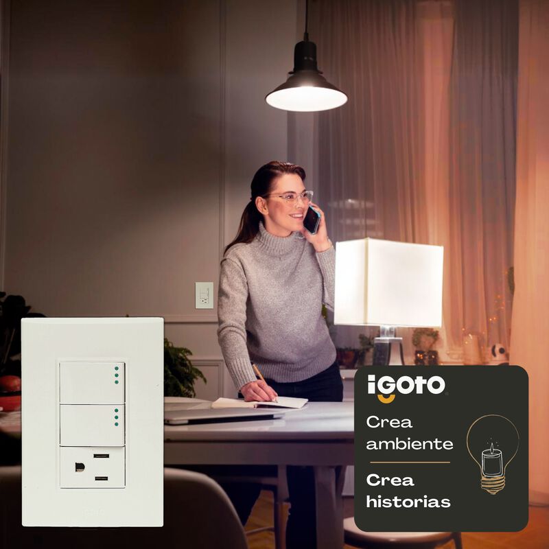 10 Pack Placa de 3 M&oacute;dulos 2 Apagadores y 1 con... image number null