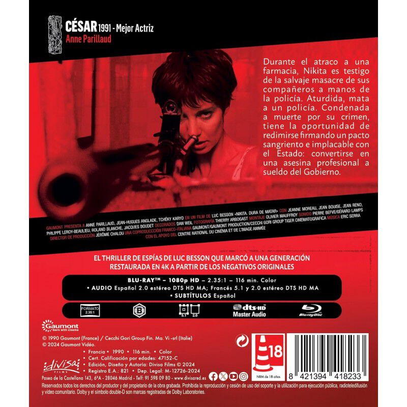 Nikita, Dura de Matar [Blu-ray] (1990) Nikita (... image number null