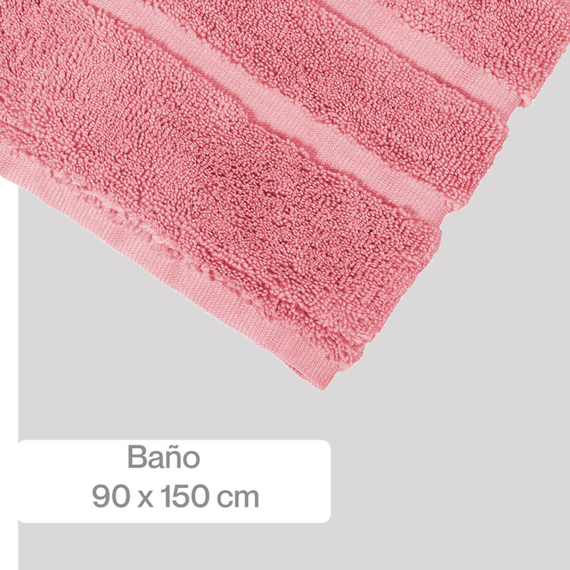 Toalla Twist Ba&ntilde;o 90x150cm Rosa De Palo image number null