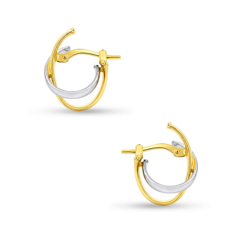 Arracadas 2begold Amarillo Con Blanco (925+1/10... image number null