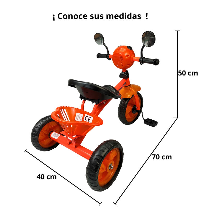 Triciclo Infantil con Luz y Sonido, 3 a 5 A&ntilde;os ... image number null