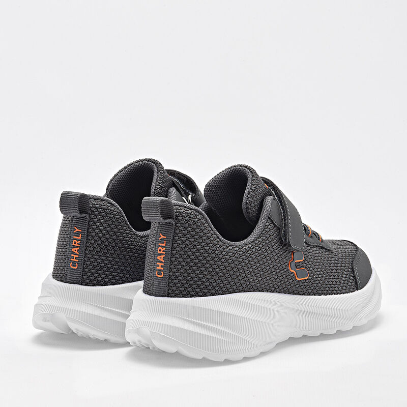 Charly Tenis deportivo para ni&ntilde;o gris, agujeta ... image number null