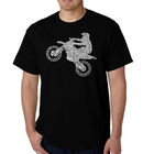 Camiseta Word Art Para Hombre - Motocross Freestyle (FMX) - Negro