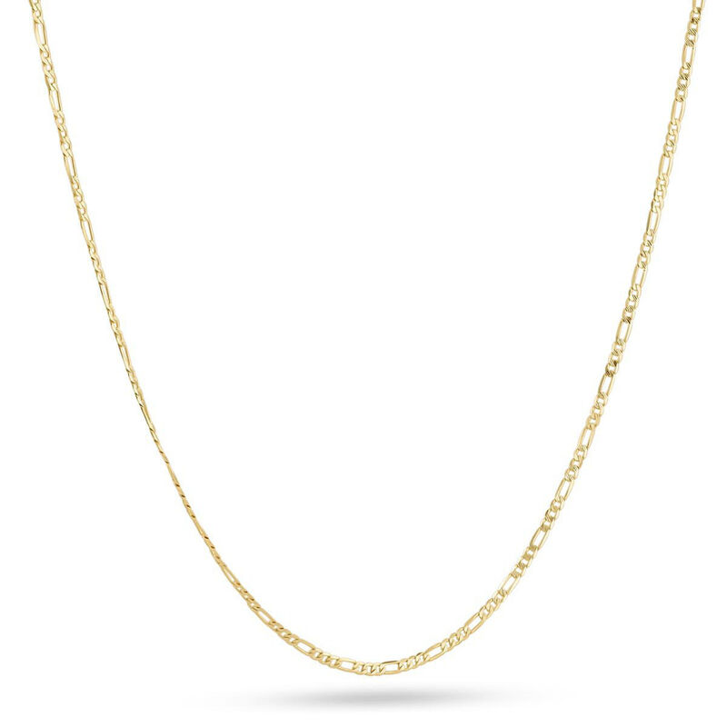 Cadena De Oro Amarillo 14K 3X1 (45Cm - 1.58Mm A... image number null