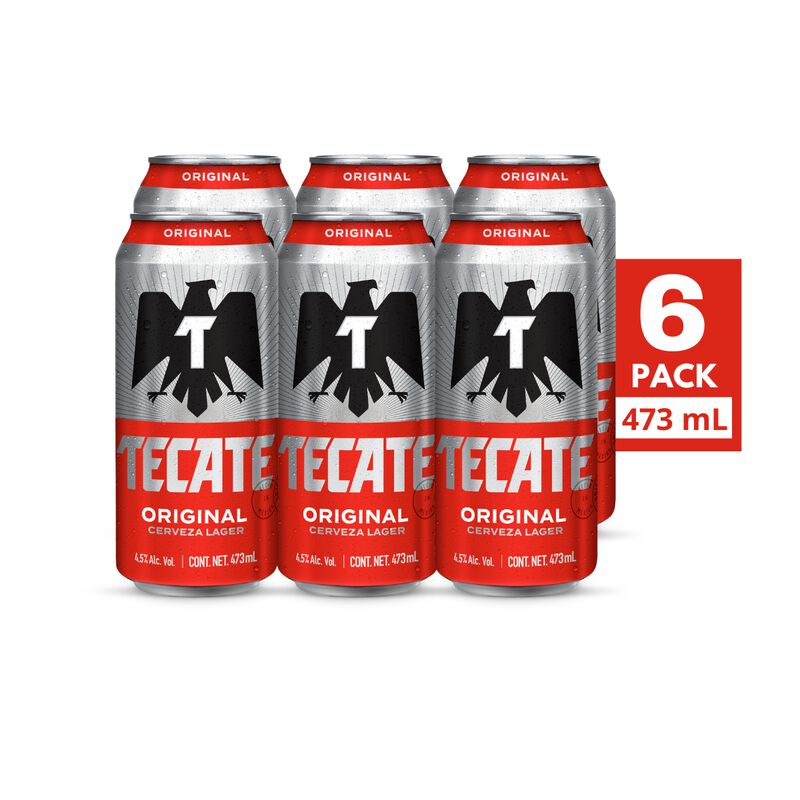 Cerveza Tecate Original Latón Six Pack 473 ml image number null