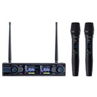 Micr&oacute;fono Inal&aacute;mbrico Krieg Uhf Doble Mano Mod. Kd-332