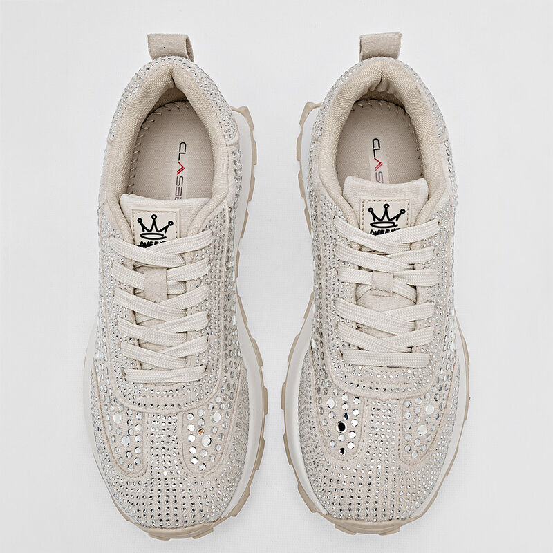 Clasben Tenis urbano para mujer late plata image number null