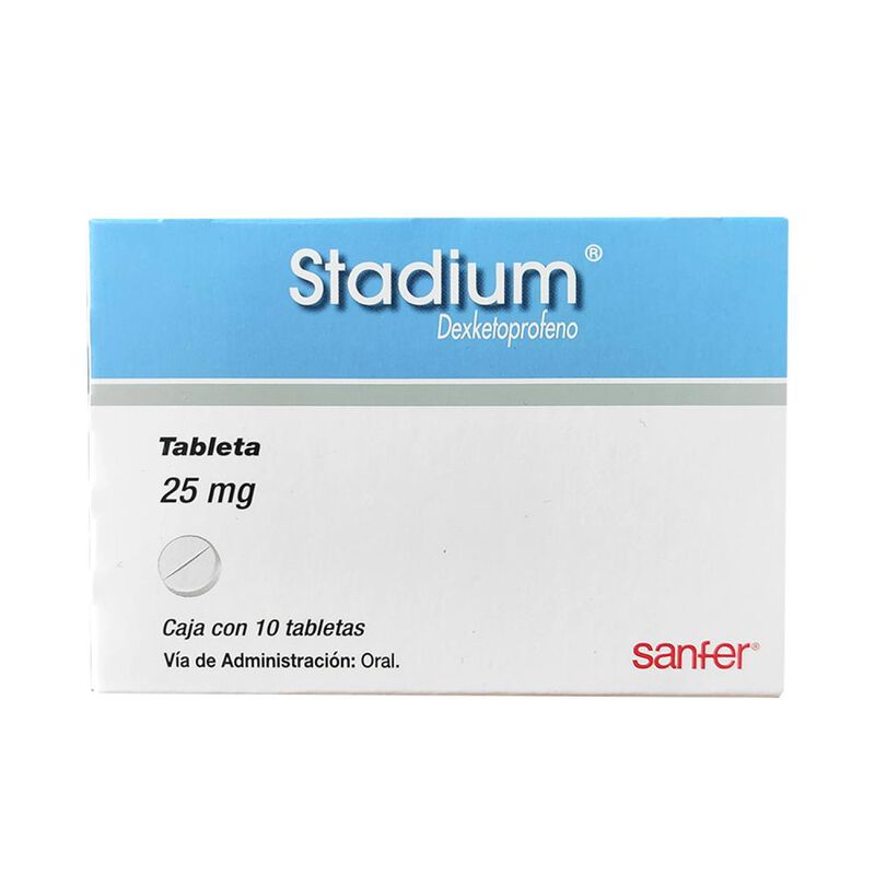 Stadium 25mg Caja Con 10 Tabletas image number null