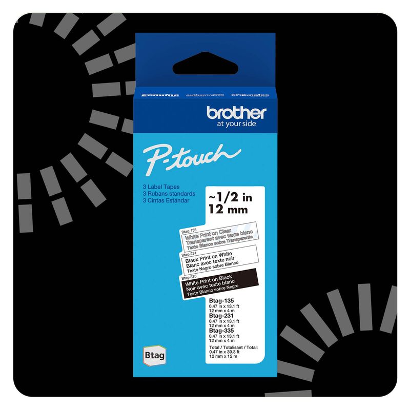 Label Tapes Brother Genuine Btag, Paquete De 3 ... image number null