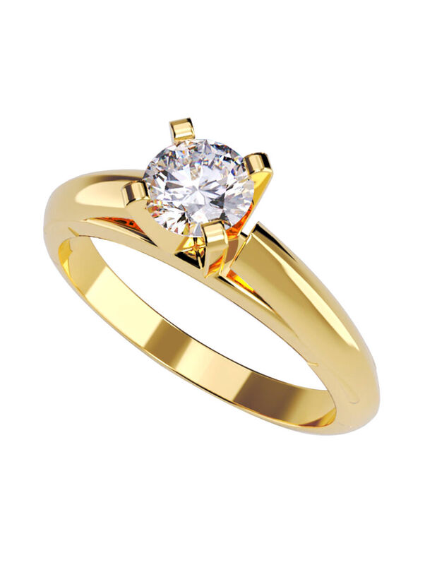 Anillo de Compromiso de 14K con Diamante de Lab... image number null