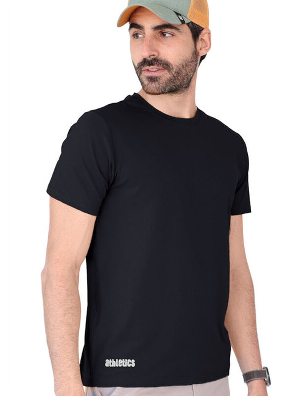 Playera Basica Lisa Caballero Premium Negro Roo... image number null