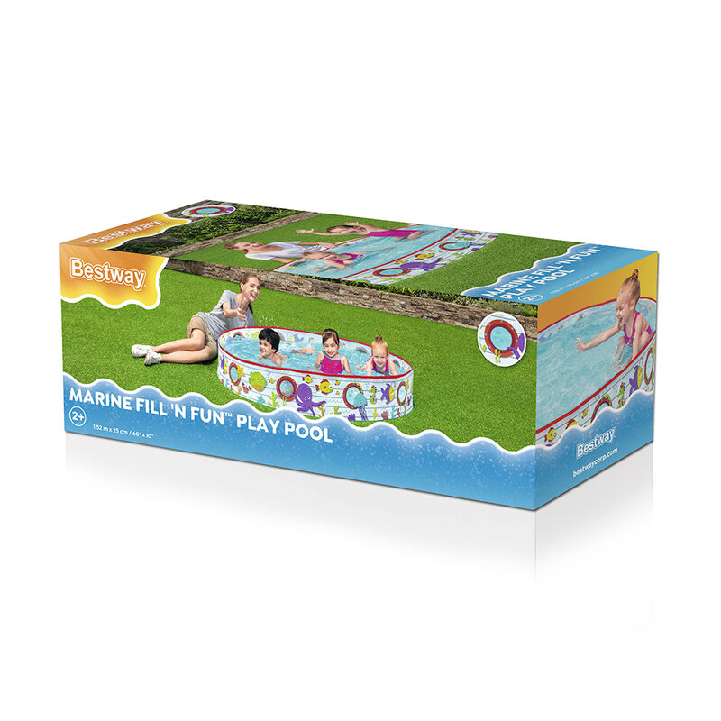 Alberca Circular R&iacute;gida Infantil Peces Y Pulpos... image number null