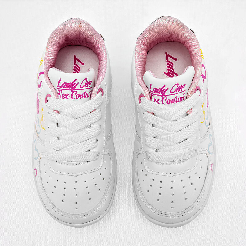 Lady One tenis para BEB&Eacute; blanco multicolor cod ... image number null