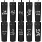 Vaso T&eacute;rmico Tioncy Pack De 10 (16 oz, 21 &times; 7 cm) Con Tapas Y Pajillas